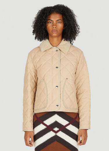 Burberry Lanford Quilted Jacket Beige bur0249004