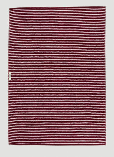 Tekla Sailor Stripes Bath Sheet Burgundy tek0351006