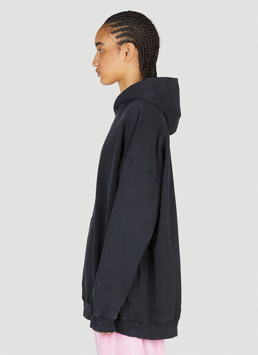 Balenciaga Large Fit Hooded Sweatshirt Black bal0253032