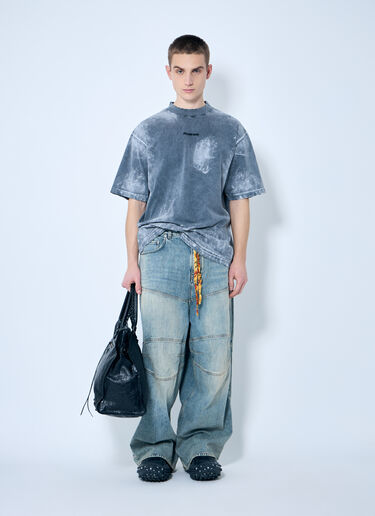 Balenciaga Logo Print T-Shirt Grey bal0159010