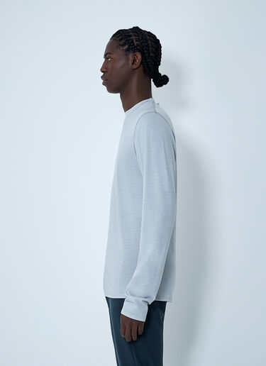 Long Sleeve Crewneck Top RIER Long Sleeve Crewneck Top Grey rrr0162022