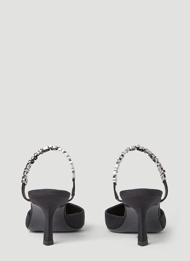Alexander Wang Delphine Logo Strap Mules Black awg0251052