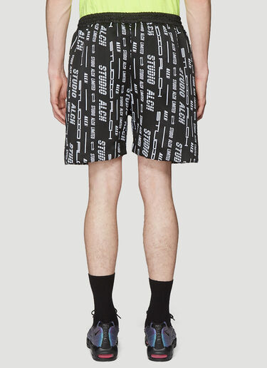 Studio Alch Lanyard Logo Shorts Black alc0136005