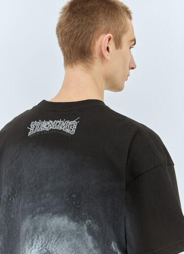 DEMMO Hurricane Print T-Shirt Black dem0159005