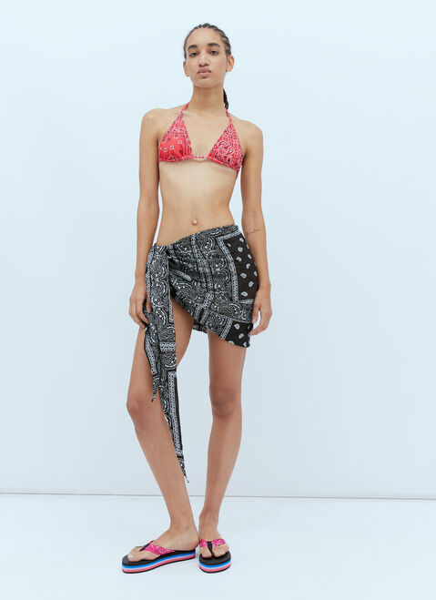 Bottega Veneta Capri Triangle Bikini Top Black bov0255014
