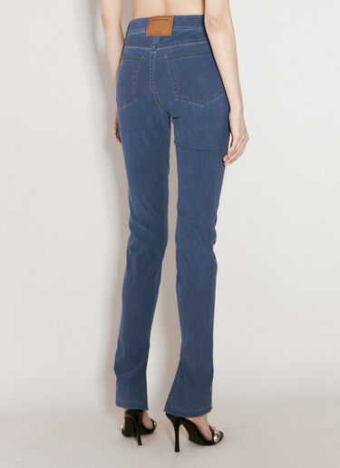 Alexander Wang Trompe L'oeil Denim Leggings Blue awg0256005
