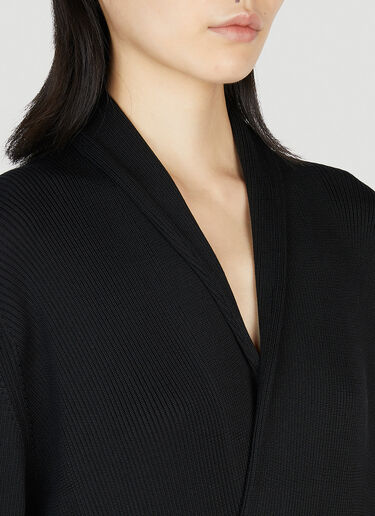 Balenciaga Wrap Dress Black bal0251002