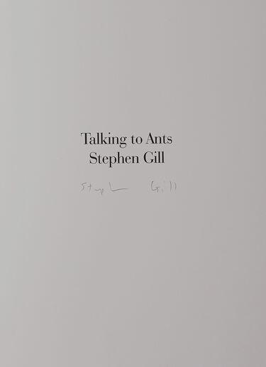 Books Talking To Ants - Stephen Gill (Signed) Black don0590105