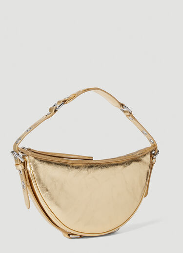 BY FAR Soho Circular Shoulder Bag Gold byf0252005