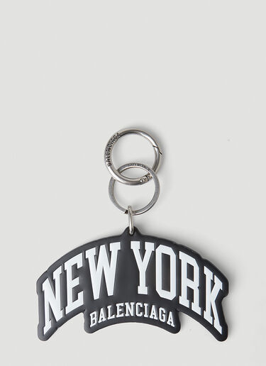 Balenciaga New York Logo Keychain Black bal0148026