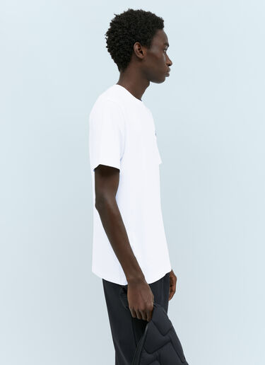 Moncler Set Of Three Logo Patch T-Shirts White mon0155006