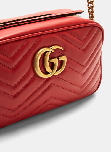 Gucci GG Marmont Matelassé Small Shoulder Bag Red guc0229077