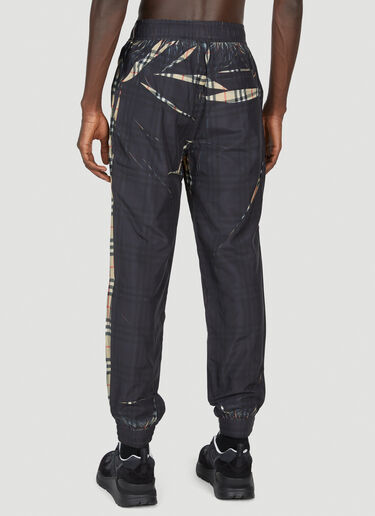 Sliced Check Track Pants Burberry Sliced Check Track Pants Black bur0153009