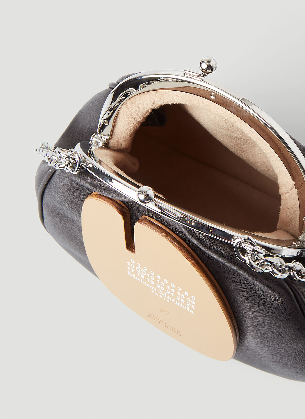 Maison Margiela Tabi Frame Shoulder Bag in Dark Brown LN CC