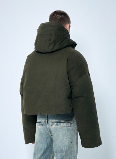 Entire Studios MML Hooded Puffer Jacket Green ent0158011