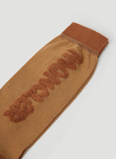 Terry Logo Socks Moncler Salehe Bembury Terry Logo Socks Orange msb0354005