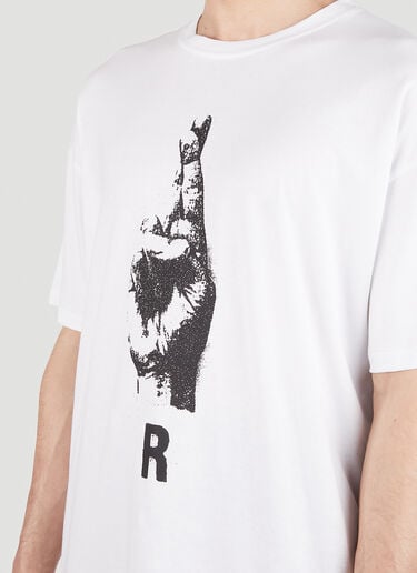 Raf Simons Graphic Print T-Shirt White raf0151001