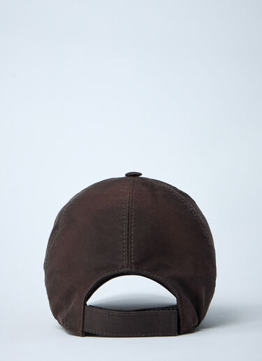 Prada Logo Plaque Baseball Cap Brown pra0161023