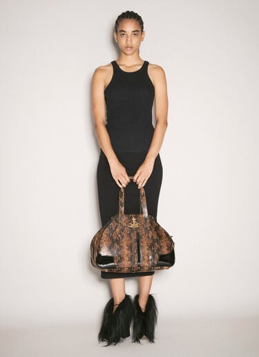 Vivienne Westwood Large Yasmin Handbag Brown vvw0258009
