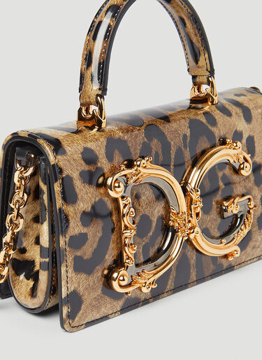Dolce & Gabbana DGガールズ ミニハンドバッグ ブラウン dol0254016
