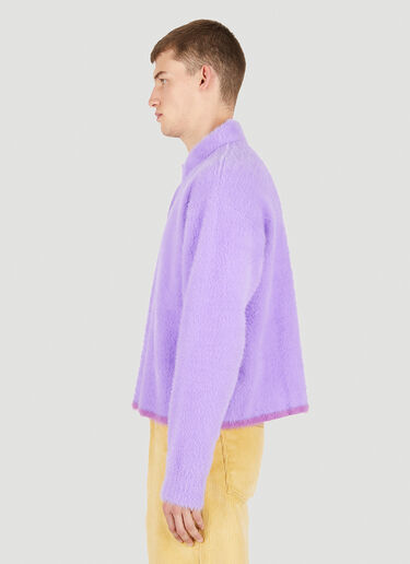 Jacquemus La Neve Polo针织衫 粉紫 jac0150024