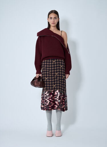 Zip-Collar Sweater Dries Van Noten Zip-Collar Sweater Red dvn0262014