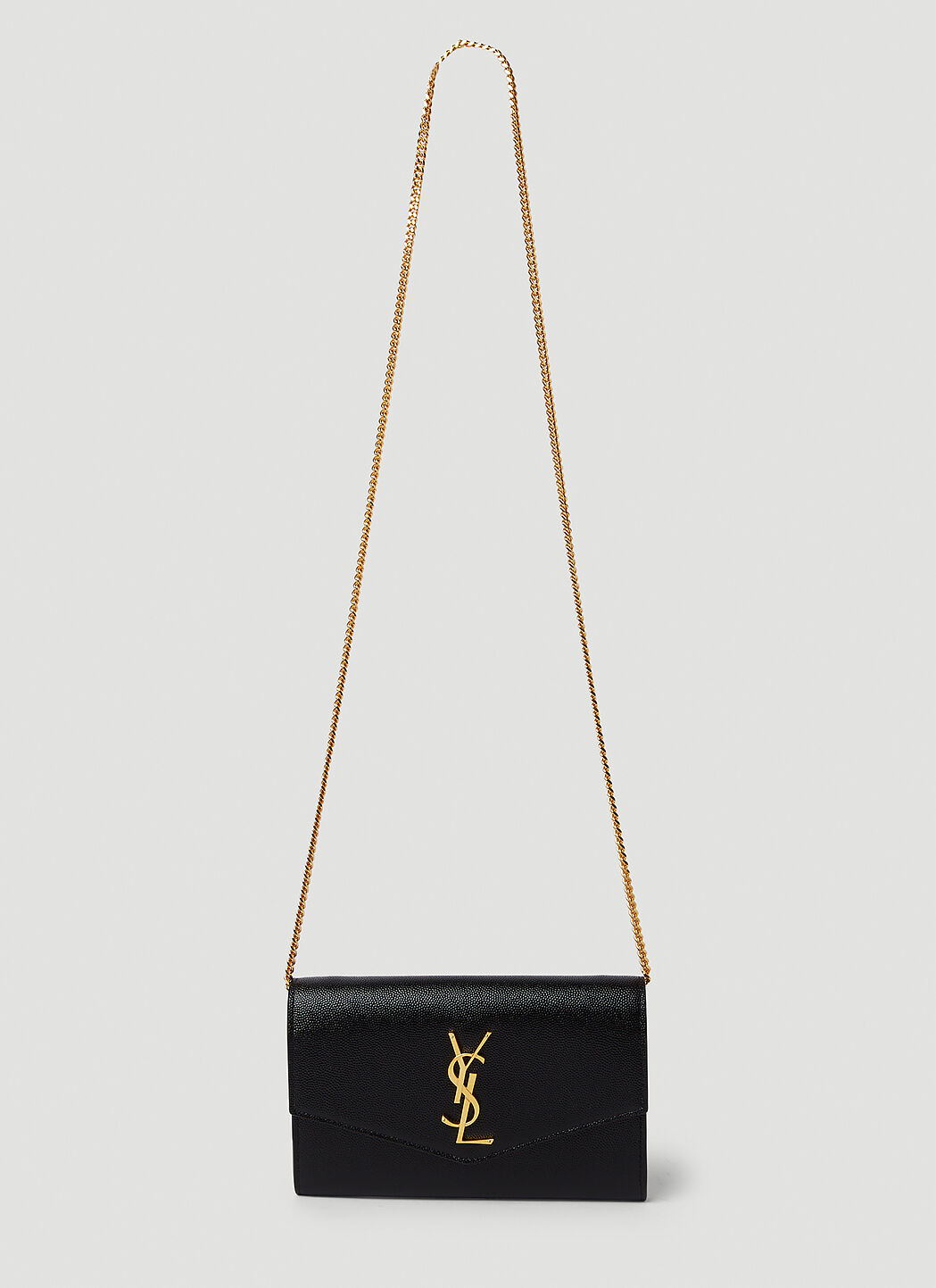 Saint Laurent Envelope Chain Shoulder Bag Black sla0235028