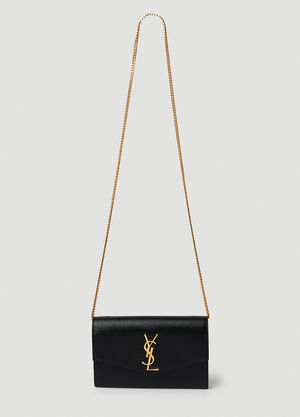 Saint Laurent Envelope Chain Shoulder Bag Black sla0239036