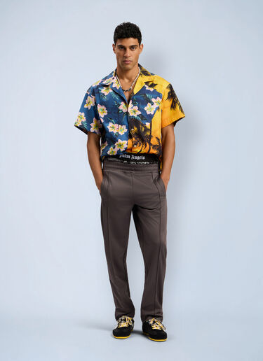 Curved Logo Track Pants Palm Angels Curved Logo Track Pants Grey pma0162107