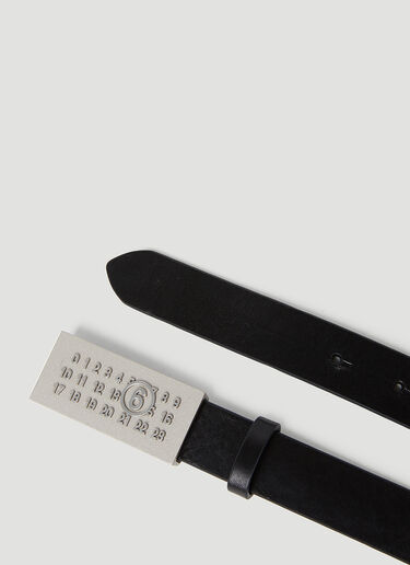 Logo Plaque Belt MM6 Maison Margiela Logo Plaque Belt Black mmm0253032