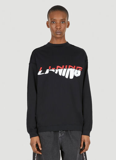 Li-Ning Logo Print Sweatshirt Black lin0246004