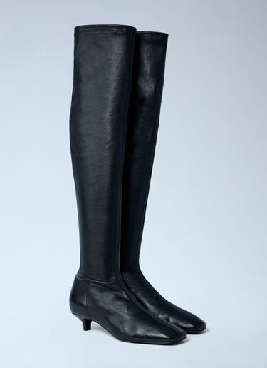 TOTEME Day Knee-High Boots Black tot0263050