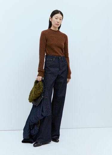ウール混紡ニットセーター Dries Van Noten ウール混紡ニットセーター ブラウン dvn0254025