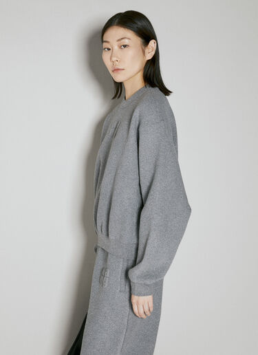 Alexander Wang 글리터 테리 스웨트셔츠 그레이 awg0253018