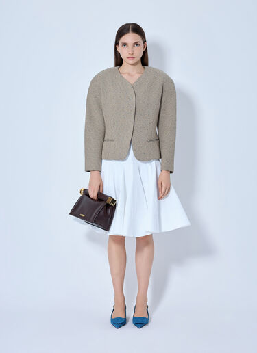LN-CC® - Jacquemus: La Petite Veste Ovalo Blazer - Beige Jacquemus La Petite Veste Ovalo Blazer Beige jac0266005