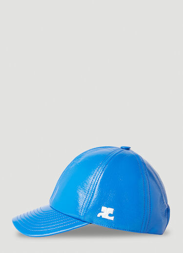 Courrèges Vinyl Baseball Cap Blue cou0151005