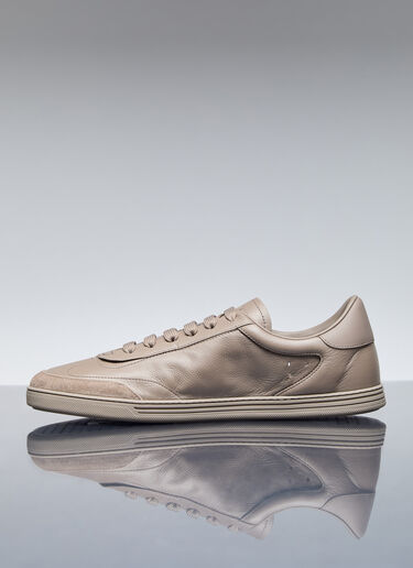Dolce & Gabbana Saint Tropez Leather Sneakers Beige dol0156013