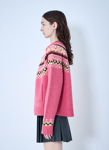 Miu Miu Wool Cardigan Pink miu0263016