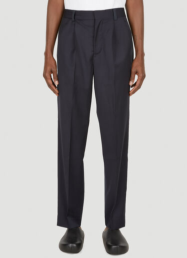 ANOTHER ASPECT Tailored Contrast Panel Pants Blue ana0149001