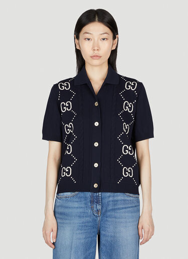 폴로 카디건 Gucci 폴로 카디건 블루 guc0253020