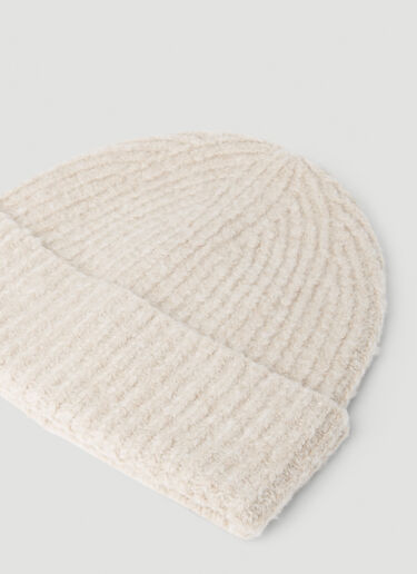 Acne Studios Knit Beanie Hat Beige acn0152036