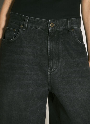 Jean Paul Gaultier Body Mariniere Printed Jeans Black jpg0357001
