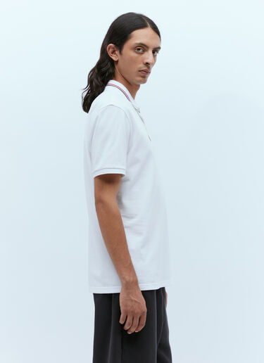 Moncler Logo Patch Polo Shirt White mon0156010