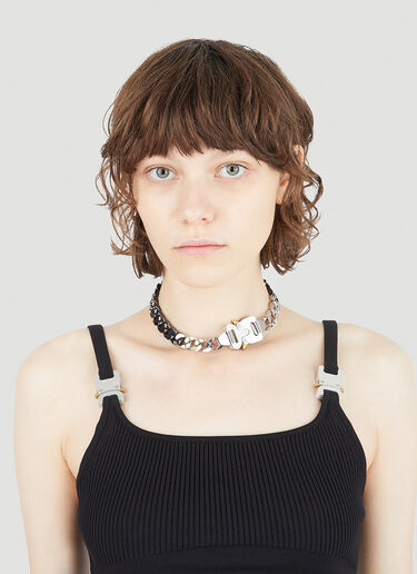 Two-Tone Signature Buckle Necklace 1017 ALYX 9SM Two-Tone Signature Buckle Necklace Black aly0245036