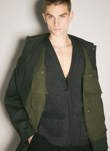 Comme des Garçons Homme 斜纹布大衣 绿色 cdh0158002