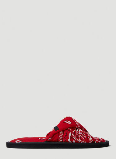 Arizona Love Bandana Print Vegas Slides Red arz0249008