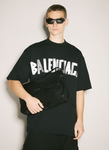 Balenciaga Square-Oval Sunglasses Black bcs0357009
