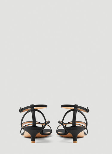 Bottega Veneta Stretch Strap Kitten Heel Sandals Black bov0251073