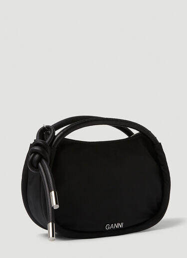 GANNI Mini Knot Handbag Black gan0250069