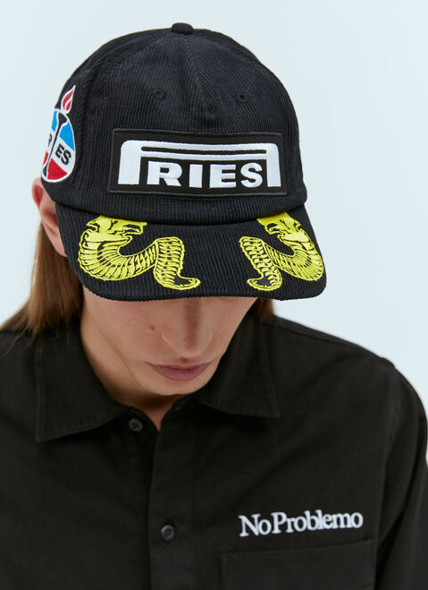 Aries Moto Corduroy Baseball Cap White ari0154019